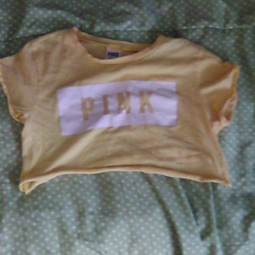 Yellow crop top